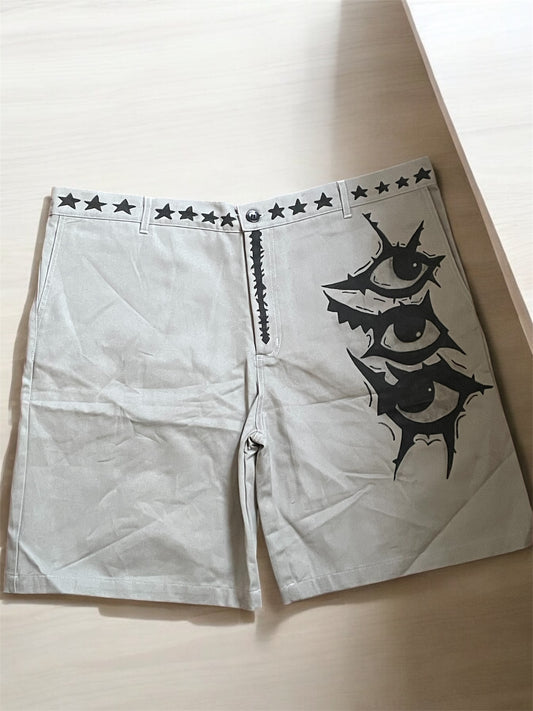 Short Ancho Dúo en Gris y Negro con Diseño Moderno